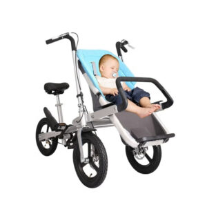Tvåpersoners cykel förälder-barn bil